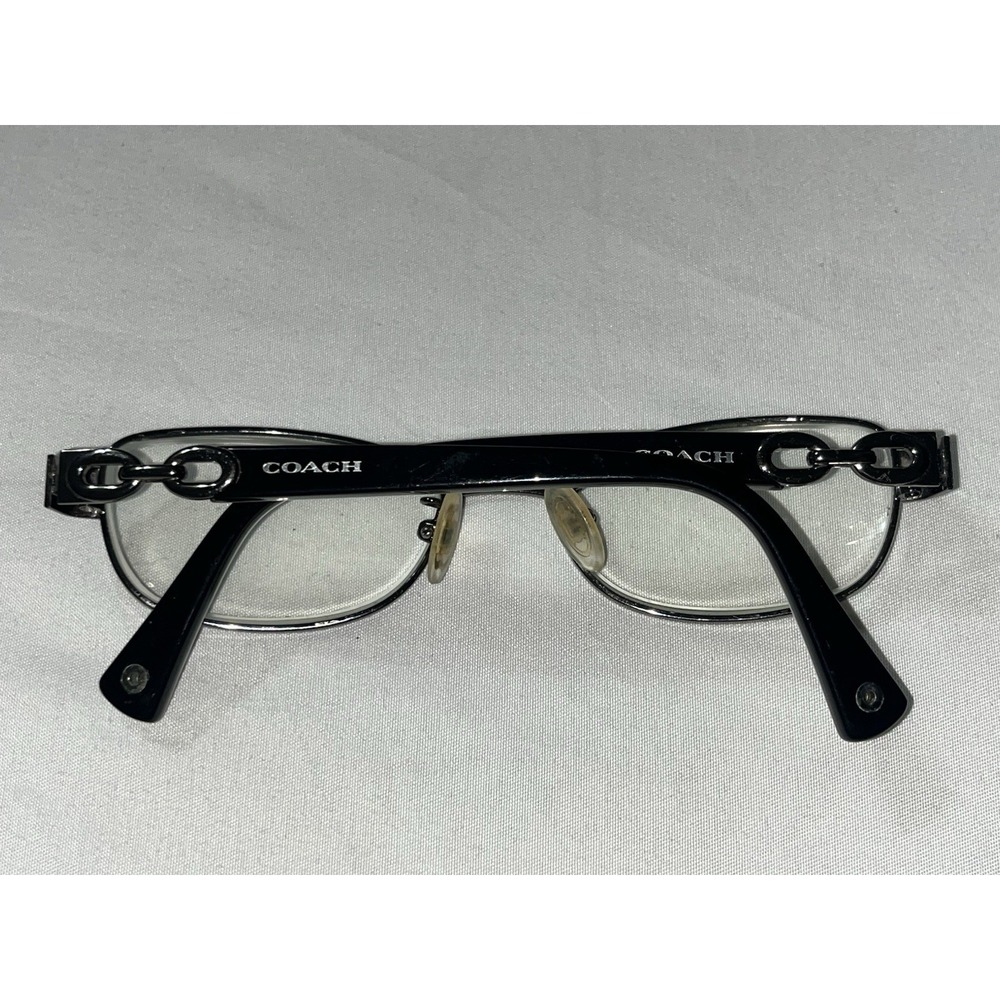 COACH HC5054 9186 Dk Silver Black White Sig 51-17-135 mm Women's Eyeglasses - Picture 2 of 7